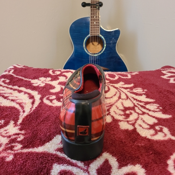 Sperry Women's Red Plaid Rain Shoes - Picture 6 of 15